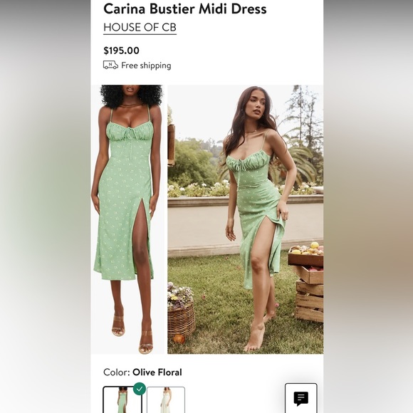 House of CB Dresses House Of Cb Carina Bustier Midi Dress Poshmark